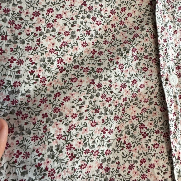 J.Crew Factory Men’s XL Slim Fit Floral Button-Up Shirt Pink Stretch - Picture 2 of 8